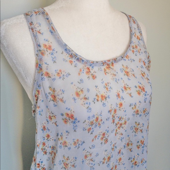 Sheer Floral Tank - Picture 3 of 6